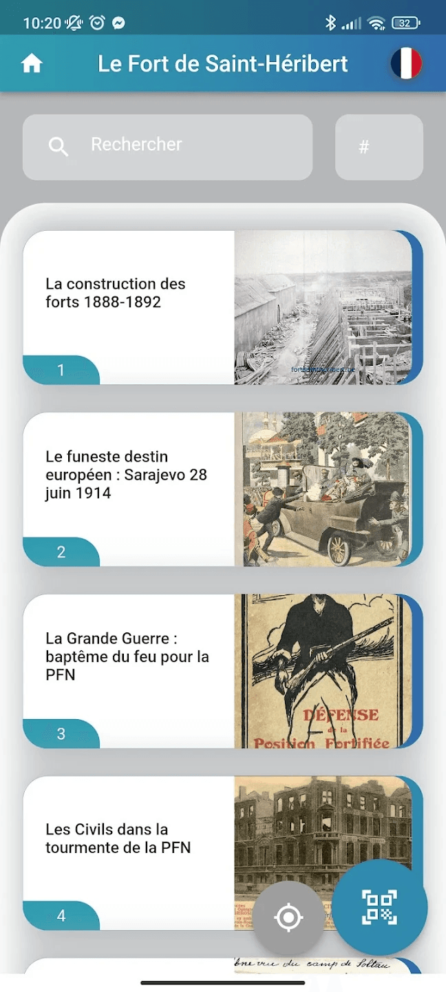 MyInfoMate tours module on mobile